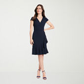 green emerald velvet dress Short sleeve white fit and flare midi dress 1770 – Xiaolizi main image 1