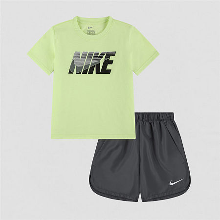 Nike Little Boys 2-pc. Short Set, 4, Gray