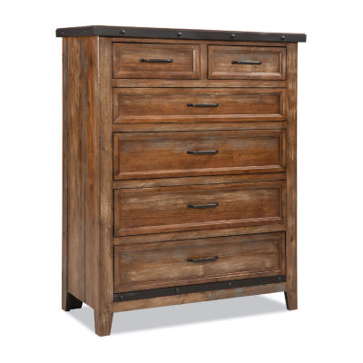 Taos 6 Drawer Chest, Color Canyon Brown JCPenney