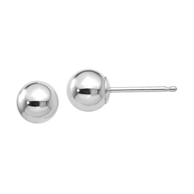 10K White Gold 5mm Ball Stud Earrings - JCPenney