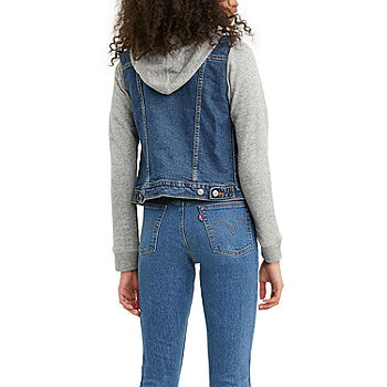 Levi's® Water<Less™ Womens Hybrid Trucker Denim Jacket, Color: Indiglow -  JCPenney
