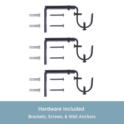 Kenney Claremont Misson 1 IN Adjustable Curtain Rod