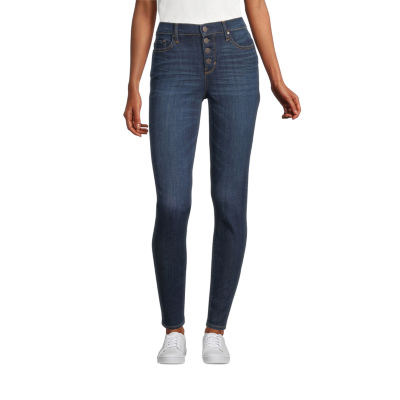 a.n.a Womens Button Fly Skinny Fit Jean