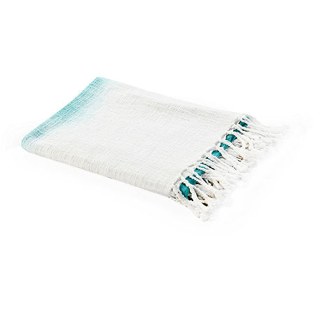 Lr Home Thomas Ombre Throw, One Size, Blue