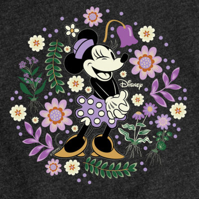 Disney Collection Little & Big Girls Crew Neck Short Sleeve Minnie Mouse Graphic T-Shirt