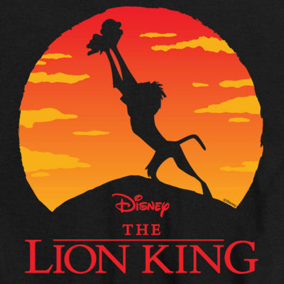 Disney Collection Little & Big Boys Crew Neck Short Sleeve The Lion King Graphic T-Shirt