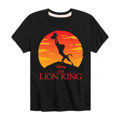 Disney Collection Little & Big Boys Crew Neck Short Sleeve The Lion King Graphic T-Shirt