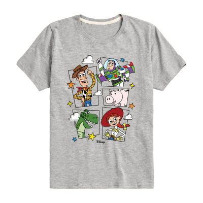 Disney Collection Little & Big Boys Crew Neck Short Sleeve Toy Story Graphic T-Shirt