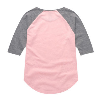 Disney Collection Little & Big Girls Crew Neck 3/4 Sleeve Dumbo Graphic T-Shirt