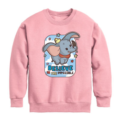 Disney Collection Little & Big Girls Crew Neck Long Sleeve Daisy Duck Graphic T-Shirt