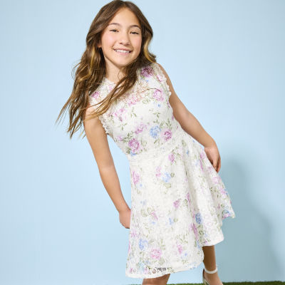 Byer California Big Girls Sleeveless Skater Dress