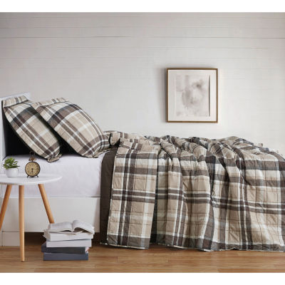 Truly Soft Paulette Plaid Quilt Set