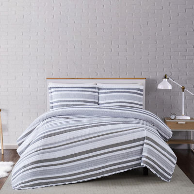 Truly Soft Curtis Stripe 2-pc. Quilt Set