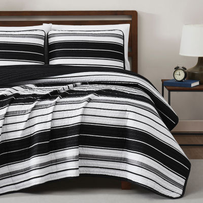 Truly Soft Brentwood Stripe Quilt Set