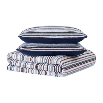 Truly Soft Teagan Stripe Quilt Set