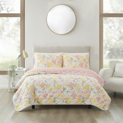 Truly Soft Garden Floral Quilt Set