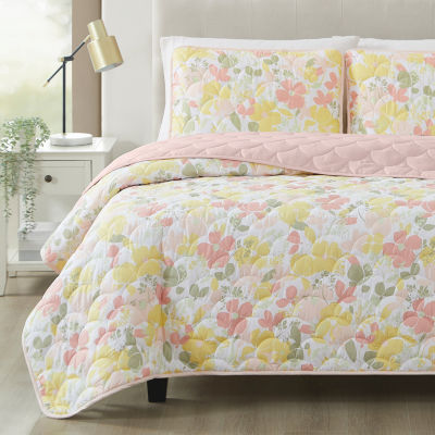 Truly Soft Garden Floral Quilt Set