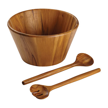 Anolon Teakwood 3-pc. Salad Serving Set, One Size, Brown