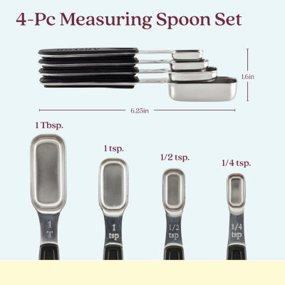 Anolon Suregrip Magnetic 4-pc. Measuring Spoon Set