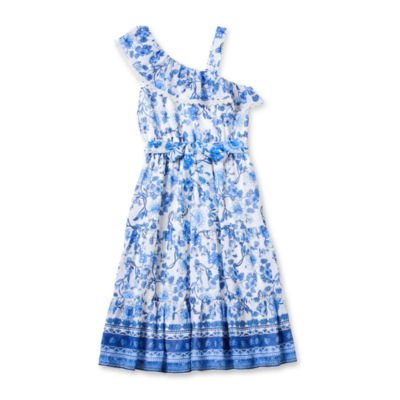 Lilt Little & Big Kid Girls Sleeveless A-Line Dress