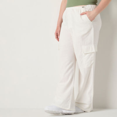 Arizona Womens Low Rise Straight Cargo Pant-Juniors