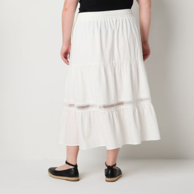Frye and Co. Womens Long A-Line Skirt-Plus