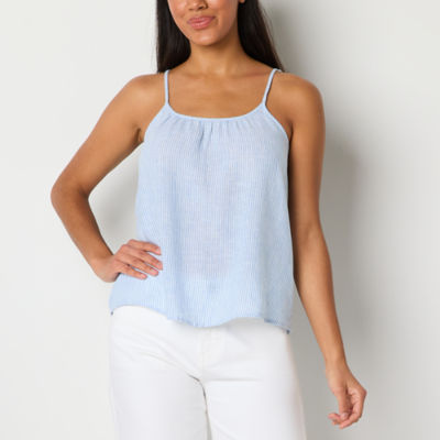 a.n.a Linen Womens Round Neck Camisole