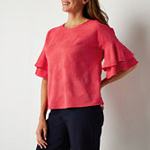 Liz claiborne clearance petite tops