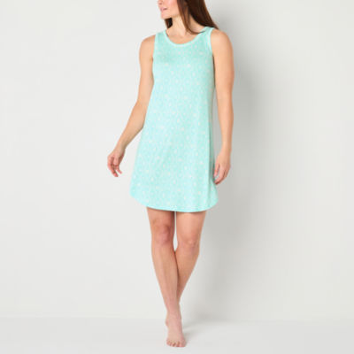 Liz Claiborne Cool and Calm Womens Sleeveless U Neck Nightshirt