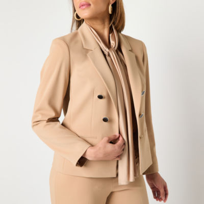 Black Label by Evan-Picone Womens Classic Fit Double Breasted Suit Jacket
