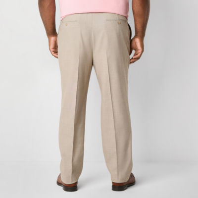 Shaquille O'Neal XLG Mens Big and Tall Stretch Fabric Classic Fit Flat Front Suit Pant