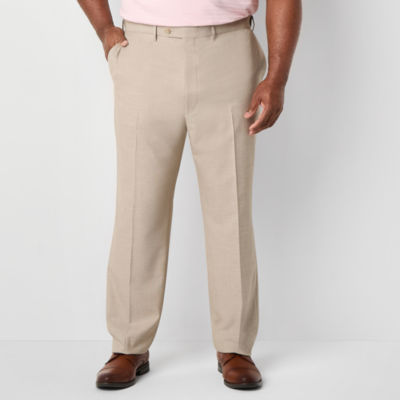 Shaquille O'Neal XLG Mens Big and Tall Stretch Fabric Classic Fit Flat Front Suit Pant