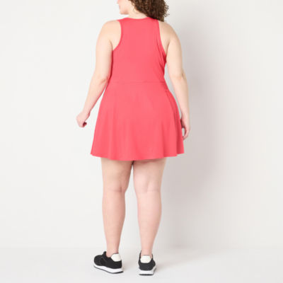 Xersion Everultra-Lite Womens Plus Sleeveless Built in Bra Tennis Dress