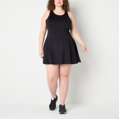 Xersion Everultra-Lite Womens Plus Sleeveless Built in Bra Tennis Dress