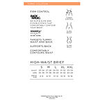 Ambrielle Wonderful Edge® Back Magic® High-Waist Control Briefs 129-3013