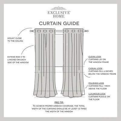 Exclusive Home Curtains Miami Tab Top Light-Filtering Set of 2 Outdoor Curtain Panel