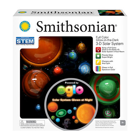 Nsi Smithsonian 3-D Glowing Solar System Discovery Toy, One Size, Multiple Colors