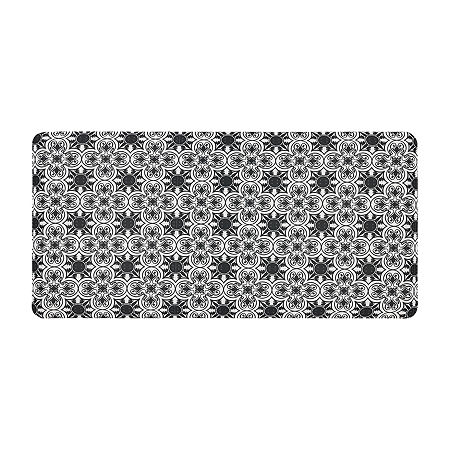 Mohawk Home Dri-Pro Stark Tiles Anti-Fatigue 18x30 Kitchen Mat, One Size, Black