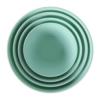 Martha Stewart 8 Piece Bowl Set Turquoise - Office Depot