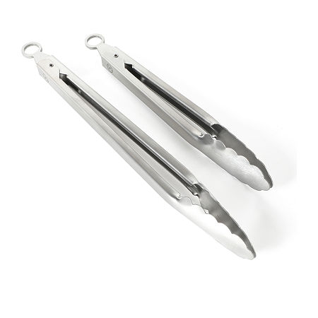 Martha Stewart Stainless Steel 2-pc. Tongs Set, One Size, Stainless Steel