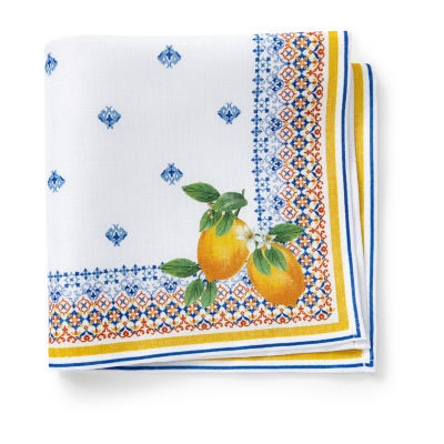 Elrene Home Fashions 4-pc. Capri Lemon Napkin Set
