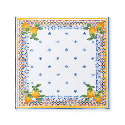 Elrene Home Fashions 4-pc. Capri Lemon Napkin Set