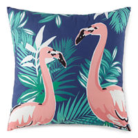 Outdoor Oasis 20x20 Flamingo Square Outdoor Pillow, One Size, Blue