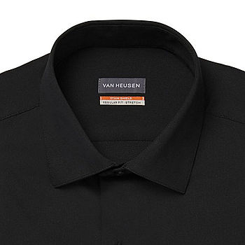 Van Heusen Stain Shield Mens Regular Fit Stretch Fabric Wrinkle Free Long  Sleeve Dress Shirt - JCPenney