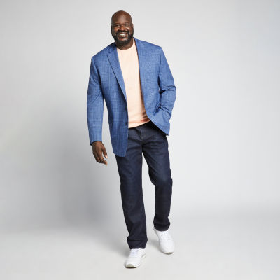 Shaquille O'Neal XLG Big and Tall Mens Tapered Athletic Fit Jean