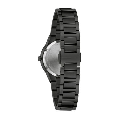 Bulova Modern Womens Black Stainless Steel Bracelet Watch 98l314