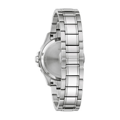 Bulova Performance Womens Silver Tone Stainless Steel Bracelet Watch 96p248