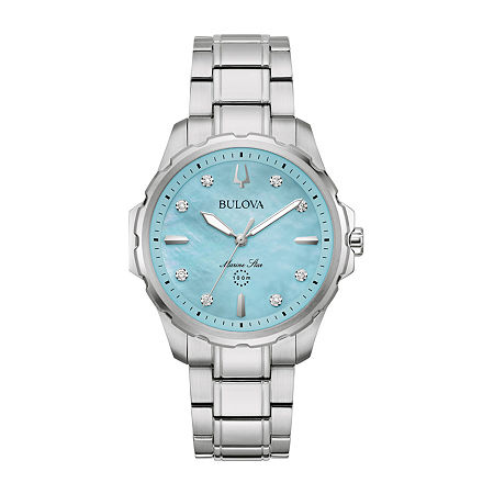 Bulova Performance Womens Silver Tone Stainless Steel Bracelet Watch 96p248, One Size -  05112040018
