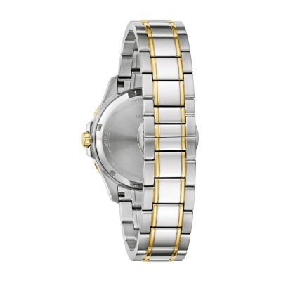 Bulova Performance Womens Two Tone Stainless Steel Bracelet Watch 98p227