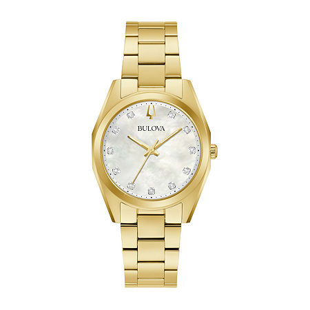 Surveyor Womens Gold Tone Stainless Steel Bracelet Watch , One Size - BULOVA 97P172